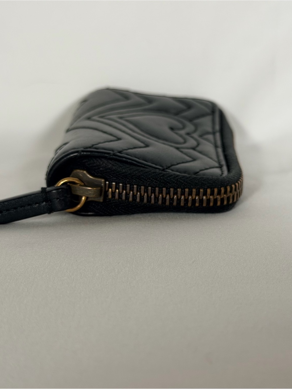 Authentic Gucci GG Leather Card Wallet Keychain - Picture 8 of 12
